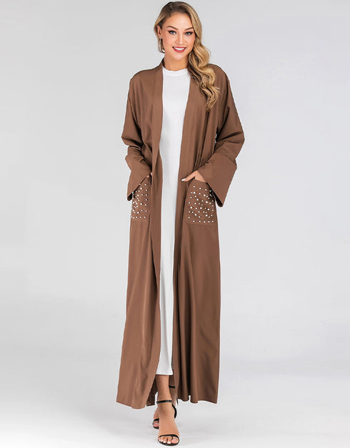 Pearl Pocket Abaya Dress: A Classic and Elegant Style for Muslim Women